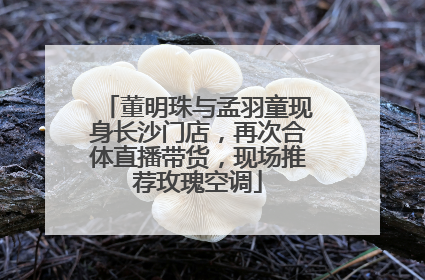 董明珠与孟羽童现身长沙门店，再次合体直播带货，现场推荐玫瑰空调